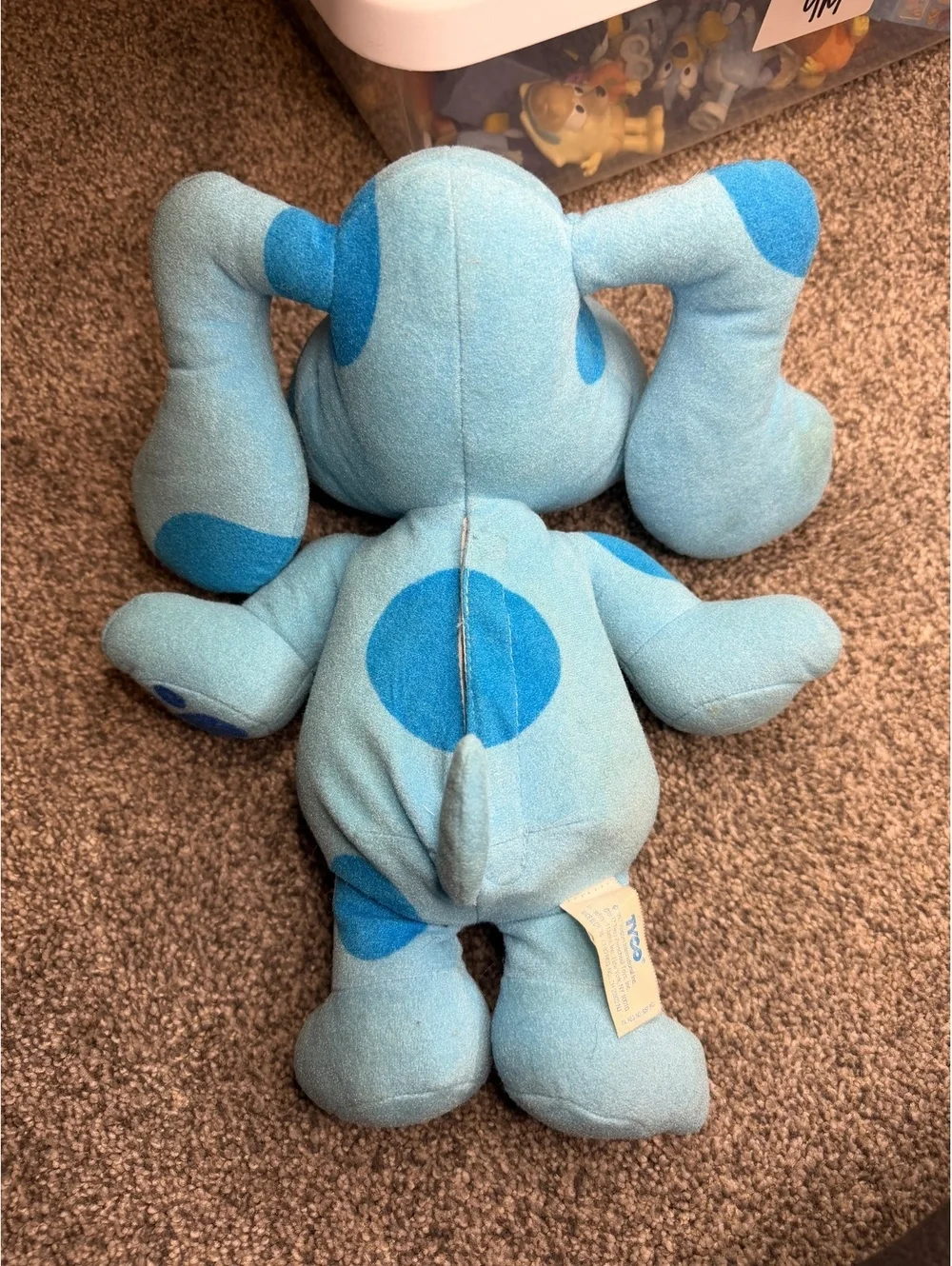 1990s Vintage Blue's Clues Plush Toy with Sound - Tyco 1996